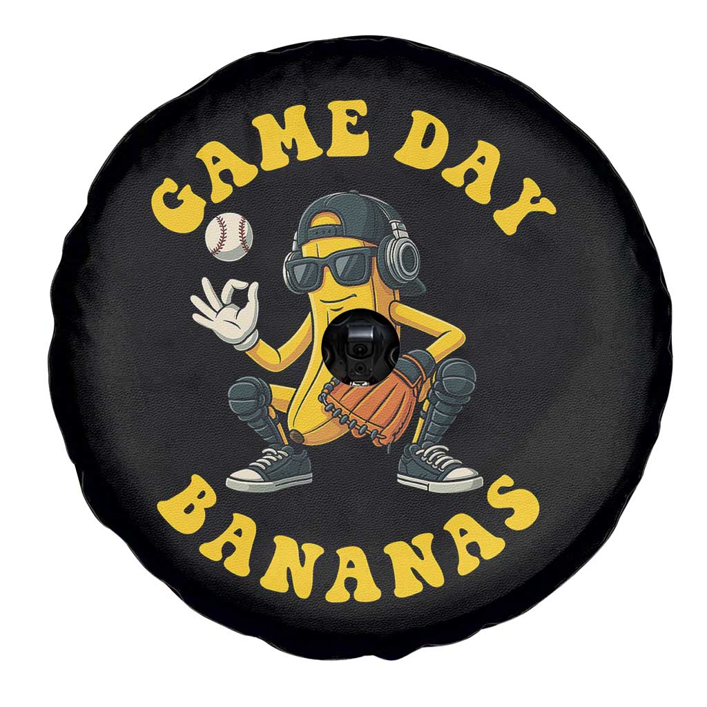 Cute Bananas Graphic Spare Tire Cover Game Day Cool Catcher Baseball Lover TS02 Print Your Wear