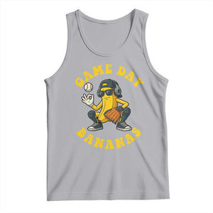 Cute Bananas Graphic Tank Top Game Day Cool Catcher Baseball Lover TS02 Athletic Heather Print Your Wear