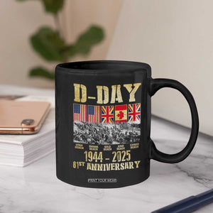 D Day 81st Anniversary Honor History Normandy WWII Coffee Mug TS11 Print Your Wear