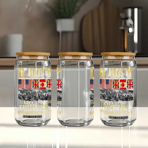 D Day 81st Anniversary Honor History Normandy WWII Glass Can TS11 Print Your Wear