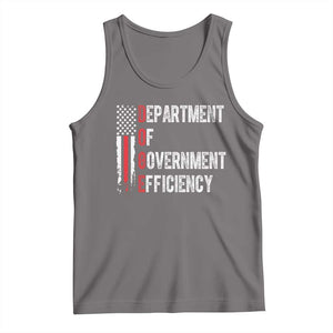 DOGE Department Of Government Efficiency Tank Top D.O.G.E. Partiotic US Flag TS10 Deep Heather Print Your Wear
