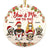 Personalized JP Christmas Ornaments You Me and The Dogs Circle Ceramic CTM Ornament Custom - Printyourwear