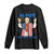 Da Pope Funny 4th of July Long Sleeve Shirt Red White and Holy Patriotic Catholic TS02 Black Print Your Wear