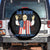 Da Pope Funny 4th of July Spare Tire Cover Red White and Holy Patriotic Catholic TS02 No hole Black Print Your Wear