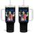 Da Pope Funny 4th of July Tumbler With Handle Red White and Holy Patriotic Catholic TS02 One Size: 40 oz Black Print Your Wear