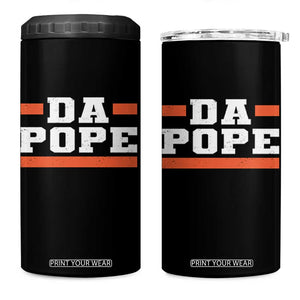 Da Pope Leo XIV 4 in 1 Can Cooler Tumbler From America Chicago TS10 One Size: 16 oz Black Print Your Wear