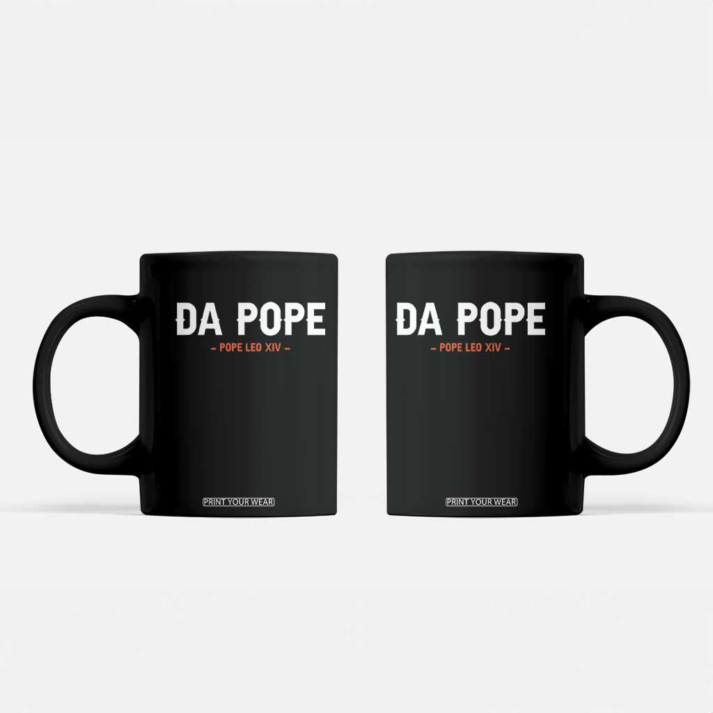 Da Pope Leo XIV Coffee Mug 267th Pope Catholic Chicago Pride TS02 Black Print Your Wear