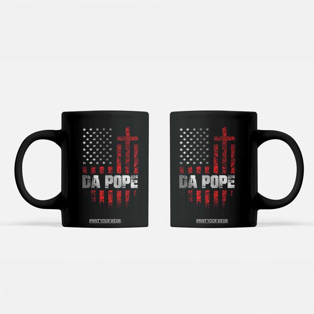 Da Pope Leo XIV Coffee Mug From America Chicago America US Flag TS10 Black Print Your Wear
