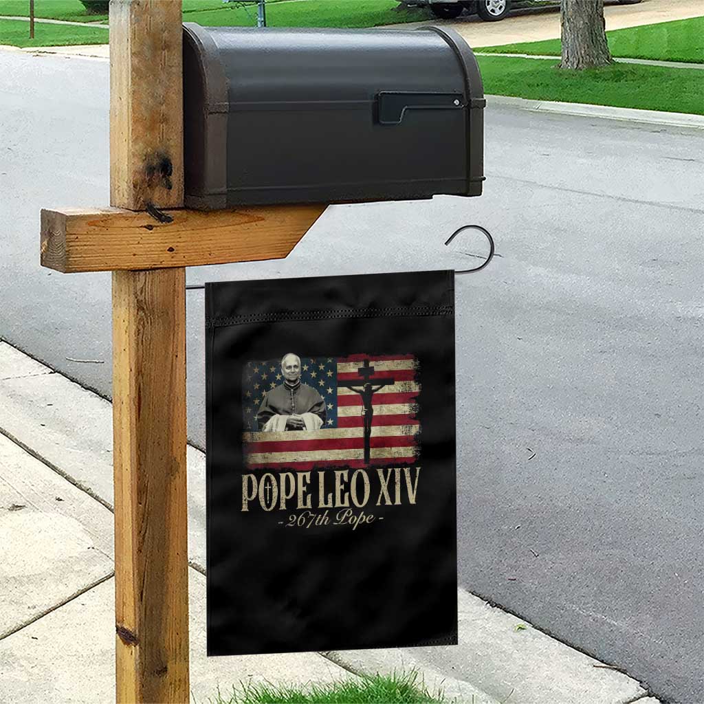 Da Pope Leo XIV Garden Flag From America Chicago USA Flag Cross TS10 Print Your Wear