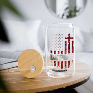 Da Pope Leo XIV Glass Can From America Chicago America US Flag TS10 Print Your Wear