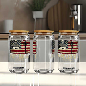 Da Pope Leo XIV Glass Can From America Chicago USA Flag Cross TS10 Print Your Wear