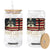 Da Pope Leo XIV Glass Can From America Chicago USA Flag Cross TS10 Black Print Your Wear