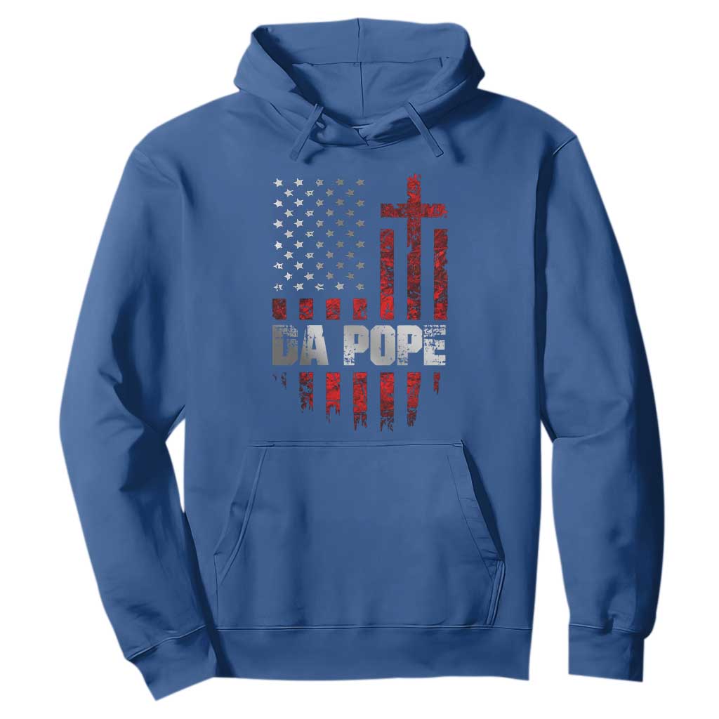 Da Pope Leo XIV Hoodie From America Chicago America US Flag TS10 Royal Blue Print Your Wear