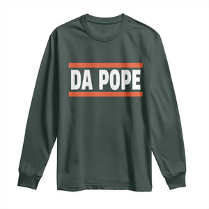 Da Pope Leo XIV Long Sleeve Shirt Cardinal Robert Francis Prevost 267th Pope TS02 Dark Forest Green Print Your Wear