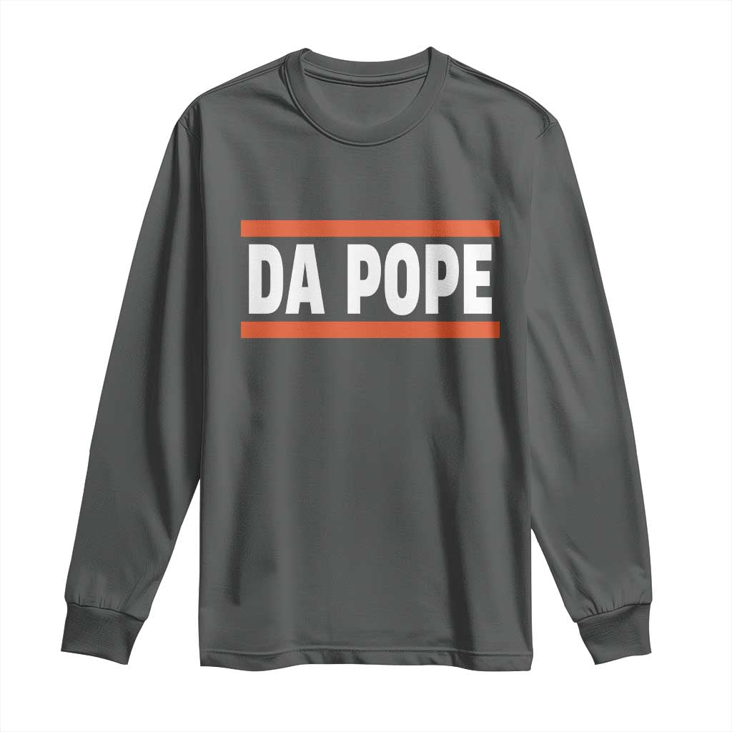 Da Pope Leo XIV Long Sleeve Shirt Cardinal Robert Francis Prevost 267th Pope TS02 Dark Heather Print Your Wear