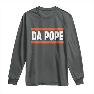 Da Pope Leo XIV Long Sleeve Shirt Cardinal Robert Francis Prevost 267th Pope TS02 Dark Heather Print Your Wear