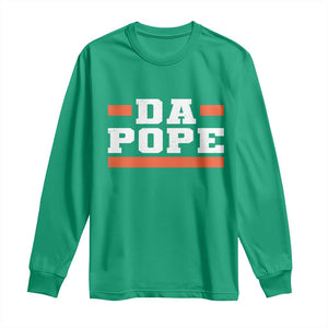 Da Pope Leo XIV Long Sleeve Shirt From America Chicago TS10 Irish Green Print Your Wear