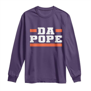 Da Pope Leo XIV Long Sleeve Shirt From America Chicago TS10 Purple Print Your Wear