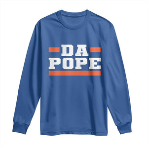 Da Pope Leo XIV Long Sleeve Shirt From America Chicago TS10 Royal Blue Print Your Wear