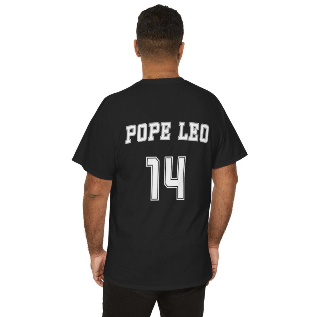 Da Pope Leo XIV Number 14 Custom Sports Jersey Back T Shirt TS02 Print Your Wear