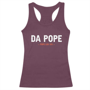 Da Pope Leo XIV Racerback Tank Top 267th Pope Catholic Chicago Pride TS02 Maroon Print Your Wear