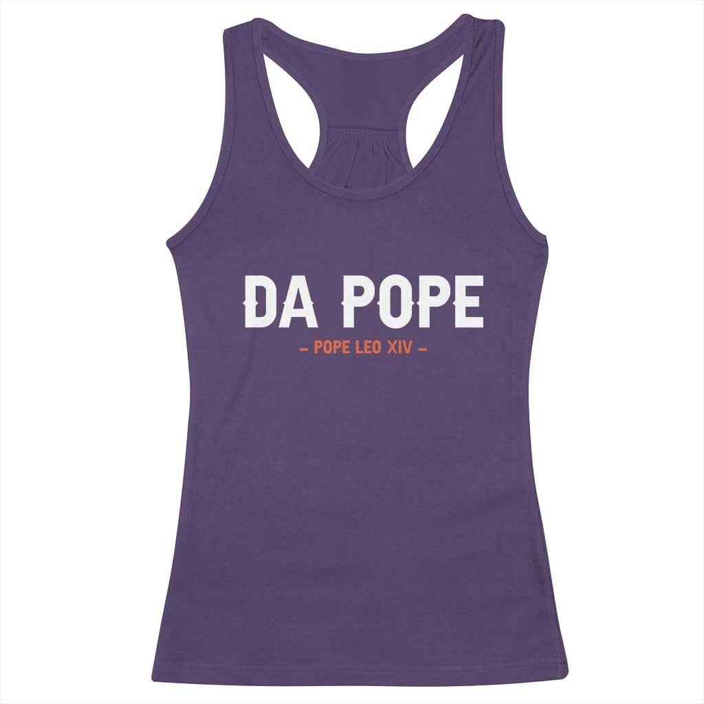 Da Pope Leo XIV Racerback Tank Top 267th Pope Catholic Chicago Pride TS02 Purple Print Your Wear