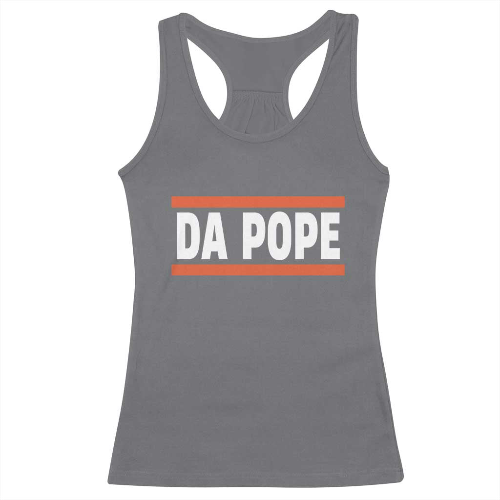 Da Pope Leo XIV Racerback Tank Top Cardinal Robert Francis Prevost 267th Pope TS02 Charcoal Print Your Wear
