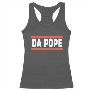 Da Pope Leo XIV Racerback Tank Top Cardinal Robert Francis Prevost 267th Pope TS02 Dark Heather Print Your Wear