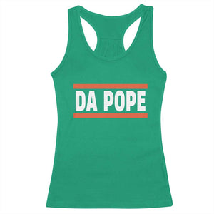 Da Pope Leo XIV Racerback Tank Top Cardinal Robert Francis Prevost 267th Pope TS02 Irish Green Print Your Wear