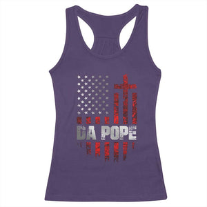 Da Pope Leo XIV Racerback Tank Top From America Chicago America US Flag TS10 Purple Print Your Wear