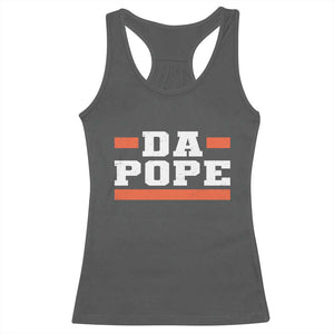 Da Pope Leo XIV Racerback Tank Top From America Chicago TS10 Dark Heather Print Your Wear