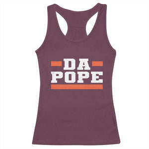 Da Pope Leo XIV Racerback Tank Top From America Chicago TS10 Maroon Print Your Wear