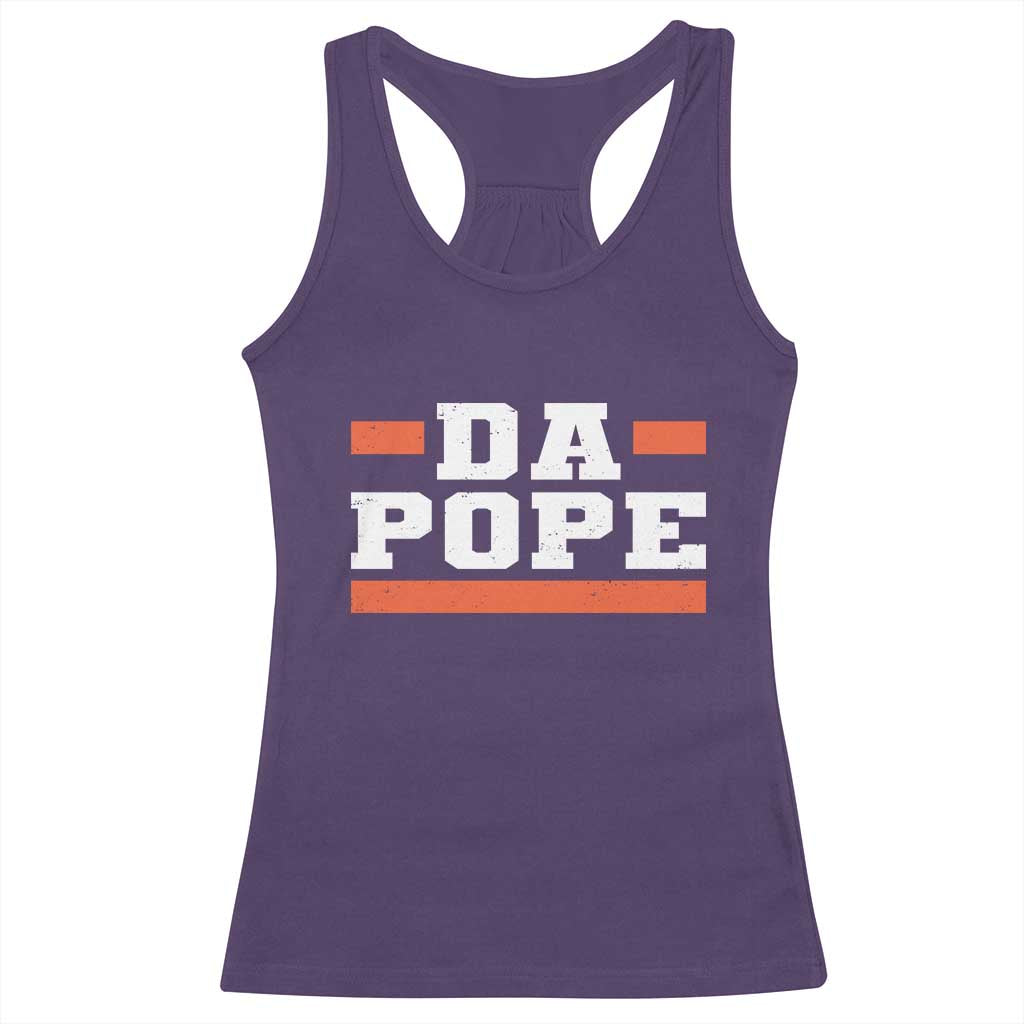 Da Pope Leo XIV Racerback Tank Top From America Chicago TS10 Purple Print Your Wear