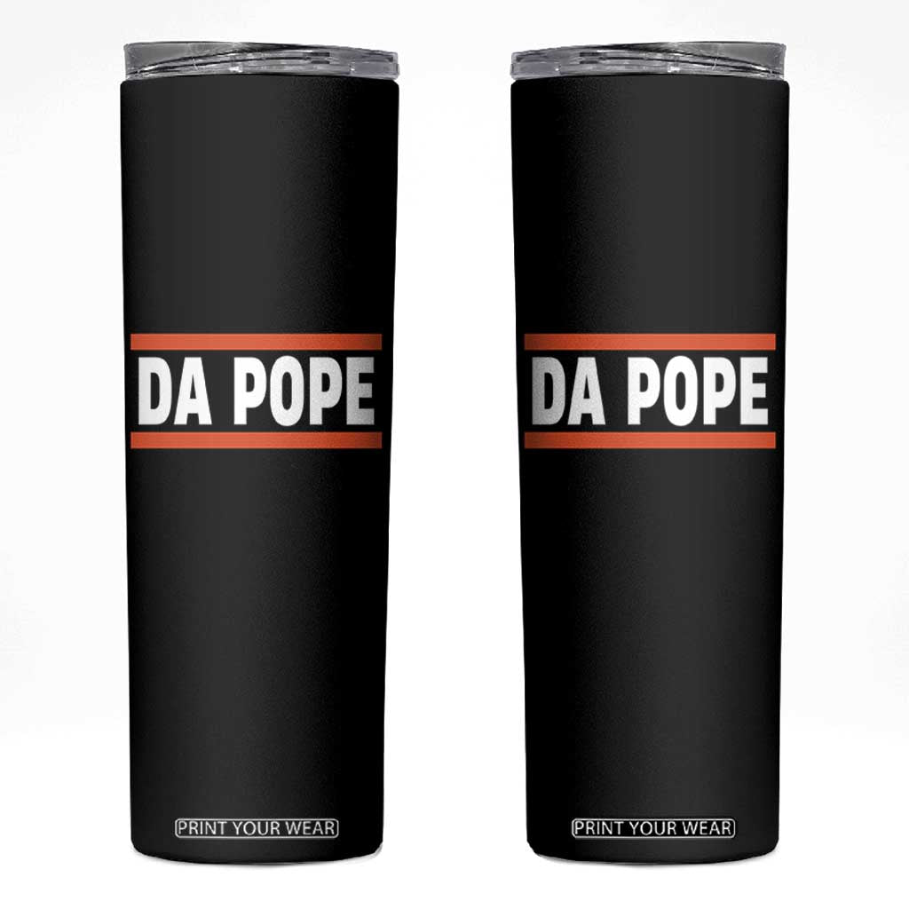 Da Pope Leo XIV Skinny Tumbler Cardinal Robert Francis Prevost 267th Pope TS02 Black Print Your Wear