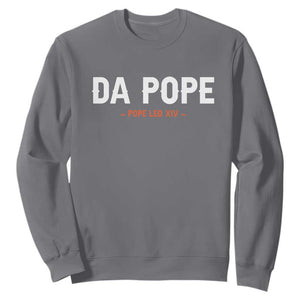 Da Pope Leo XIV Sweatshirt 267th Pope Catholic Chicago Pride TS02 Charcoal Print Your Wear