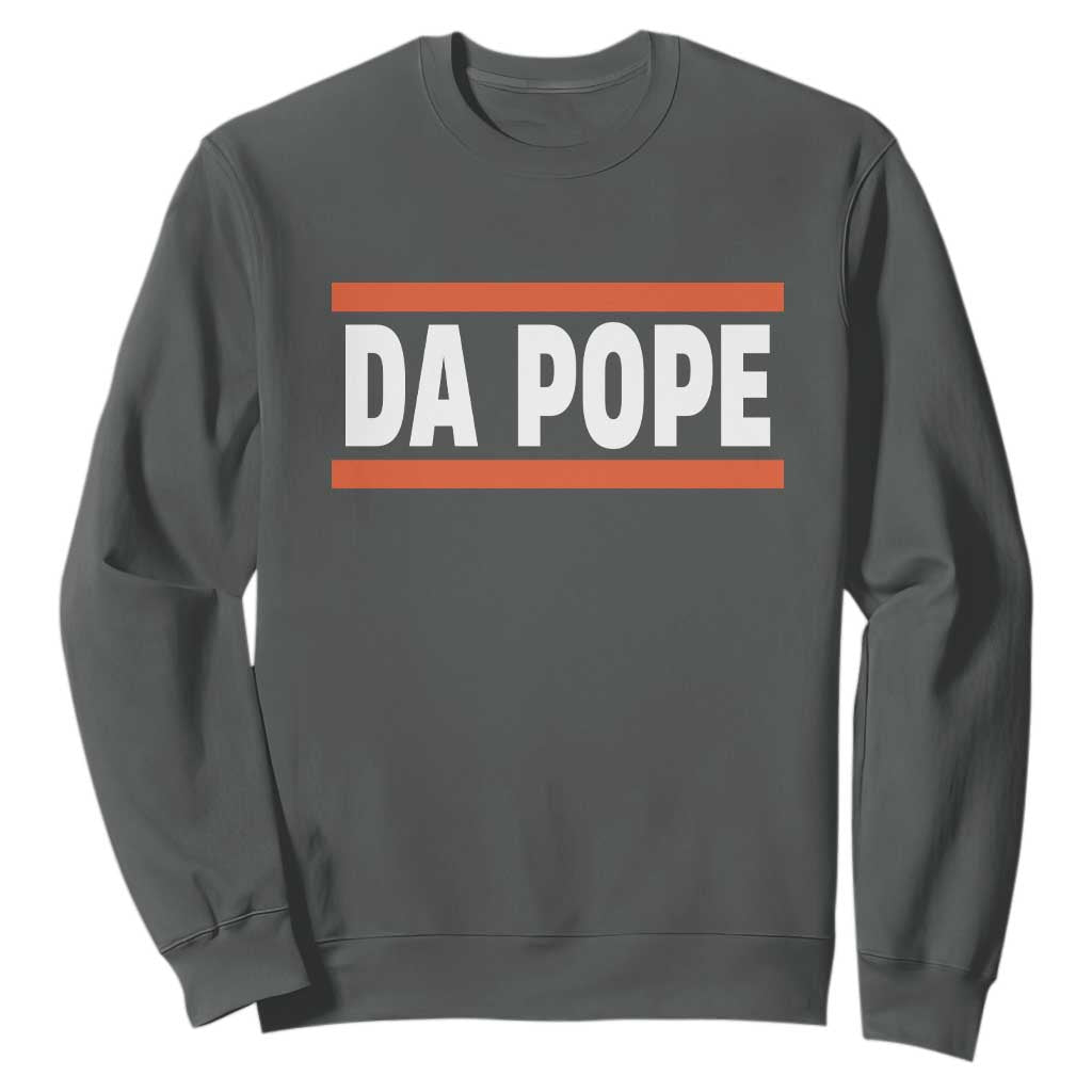Da Pope Leo XIV Sweatshirt Cardinal Robert Francis Prevost 267th Pope TS02 Dark Heather Print Your Wear