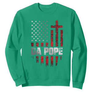 Da Pope Leo XIV Sweatshirt From America Chicago America US Flag TS10 Irish Green Print Your Wear