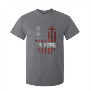 Da Pope Leo XIV T Shirt For Kid From America Chicago America US Flag TS10 Charcoal Print Your Wear