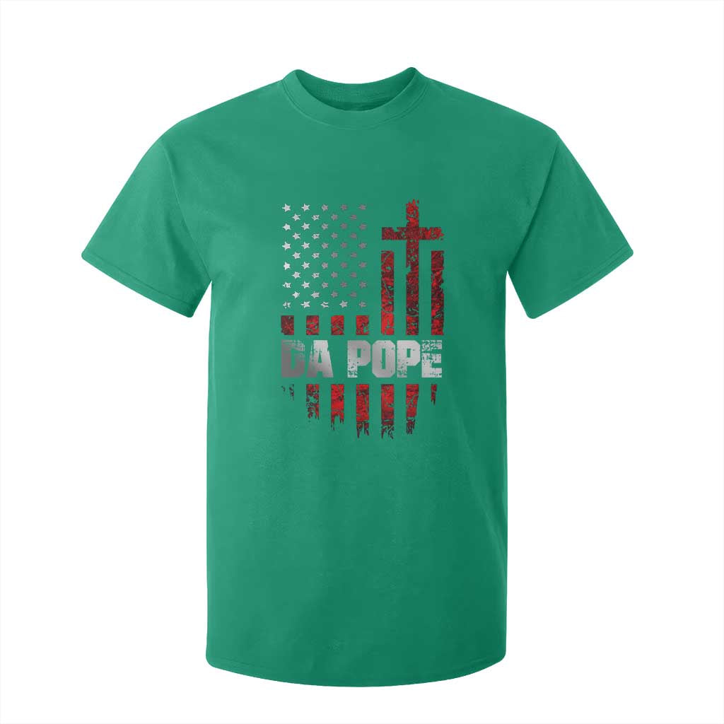 Da Pope Leo XIV T Shirt For Kid From America Chicago America US Flag TS10 Irish Green Print Your Wear