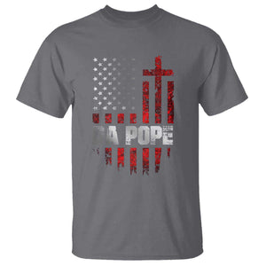 Da Pope Leo XIV T Shirt From America Chicago America US Flag TS10 Charcoal Print Your Wear