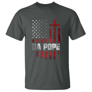 Da Pope Leo XIV T Shirt From America Chicago America US Flag TS10 Dark Heather Print Your Wear