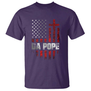 Da Pope Leo XIV T Shirt From America Chicago America US Flag TS10 Purple Print Your Wear