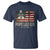Da Pope Leo XIV T Shirt From America Chicago USA Flag Cross TS10 Navy Print Your Wear