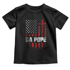 Da Pope Leo XIV Toddler T Shirt From America Chicago America US Flag TS10 Black Print Your Wear