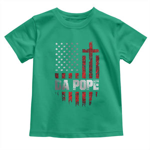 Da Pope Leo XIV Toddler T Shirt From America Chicago America US Flag TS10 Irish Green Print Your Wear