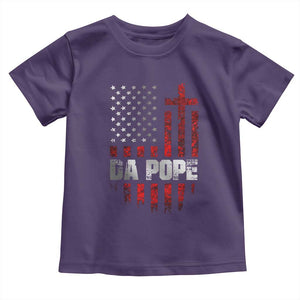 Da Pope Leo XIV Toddler T Shirt From America Chicago America US Flag TS10 Purple Print Your Wear
