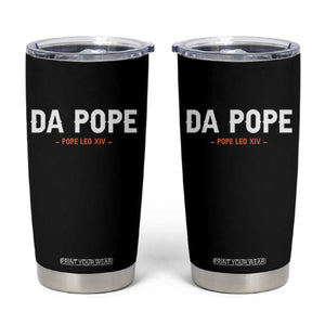 Da Pope Leo XIV Tumbler Cup 267th Pope Catholic Chicago Pride TS02 Black Print Your Wear