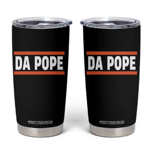 Da Pope Leo XIV Tumbler Cup Cardinal Robert Francis Prevost 267th Pope TS02 Black Print Your Wear