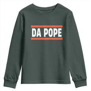 Da Pope Leo XIV Youth Sweatshirt Cardinal Robert Francis Prevost 267th Pope TS02 Dark Forest Green Print Your Wear