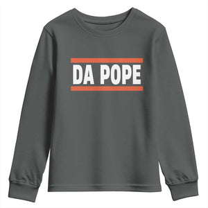 Da Pope Leo XIV Youth Sweatshirt Cardinal Robert Francis Prevost 267th Pope TS02 Dark Heather Print Your Wear